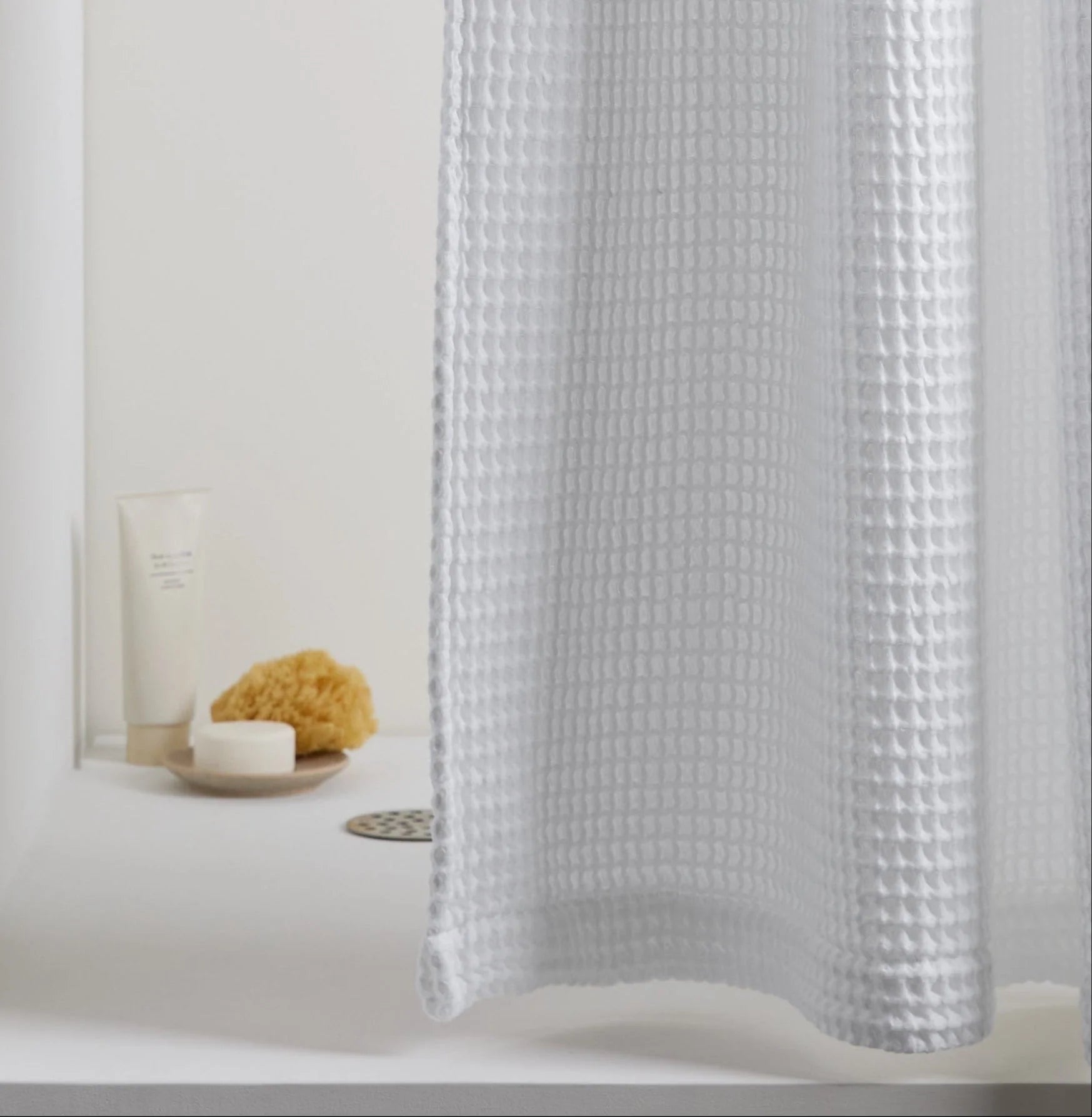 Serene® Signature Waffle Shower Curtain 2